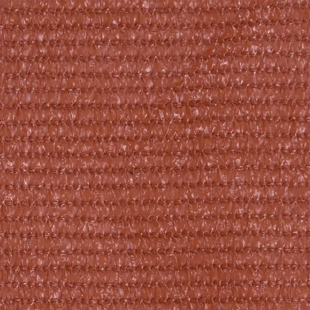 vidaXL Balkonscherm 90x400 cm HDPE terracottakleurig