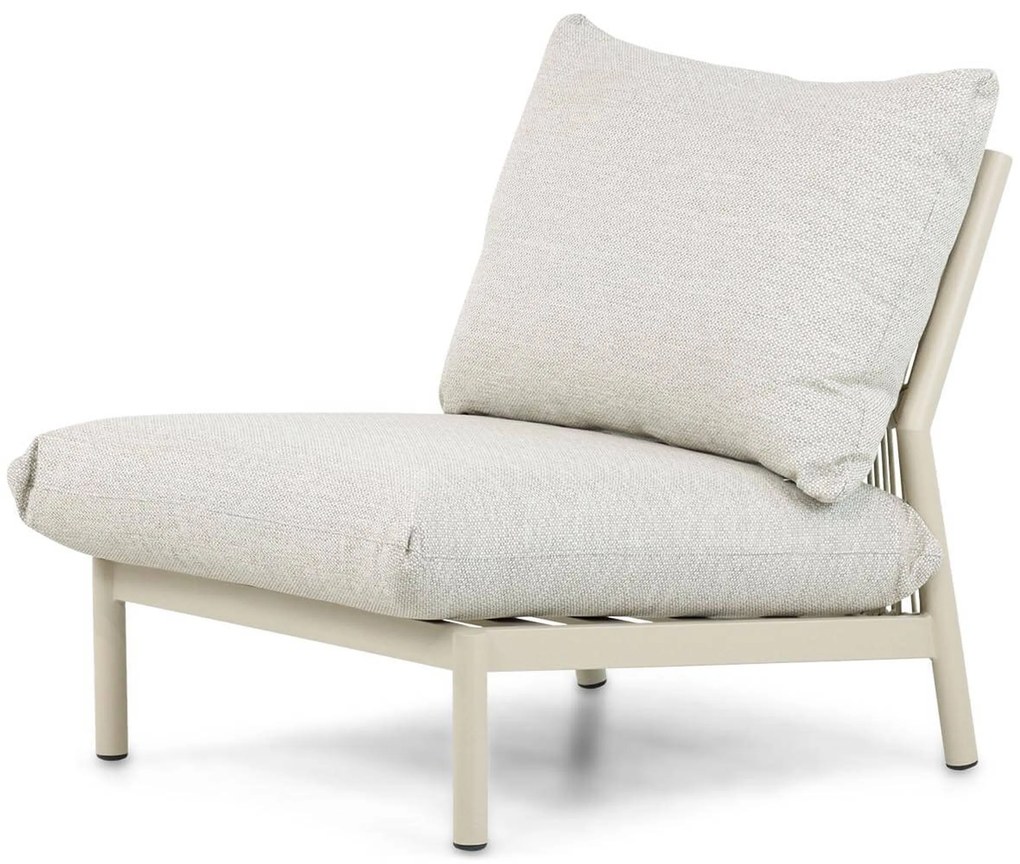 Hoek loungeset 6 personen Aluminium/rope Taupe Coco Sevilla