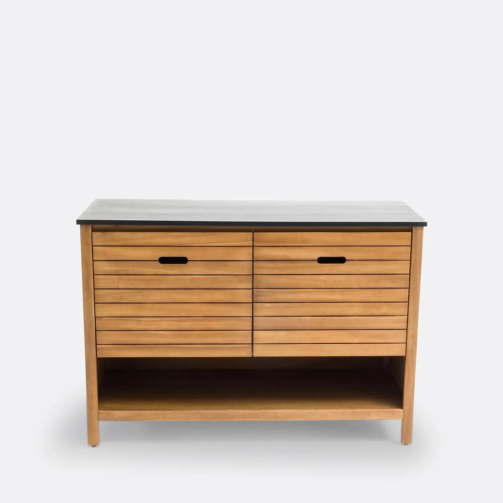 Meubel voor wastafel Saturne, acacia, L120 cm