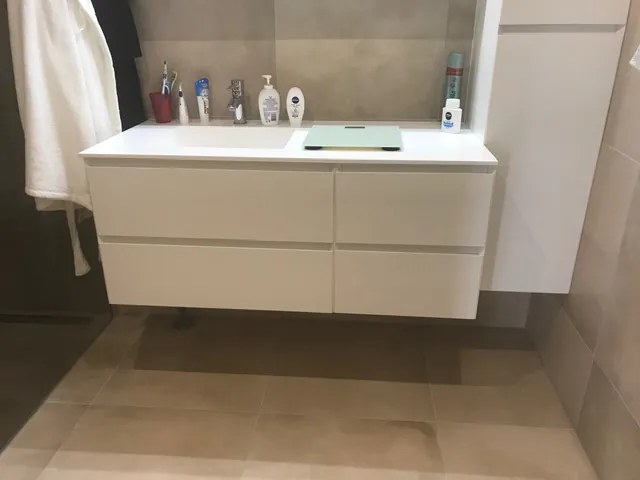 Vloertegel 30x60 Cm Betonlook Beige DC24 - Restpartij Nog 5,04 M2 Op Voorraad