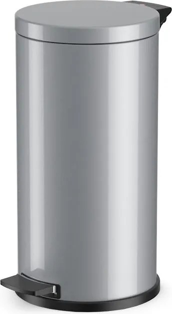 Hailo hailo solid l - 18l (3*) zilver - Huisafval - 28x28x53cm - gelakt staal / verzinkt - 18 liter