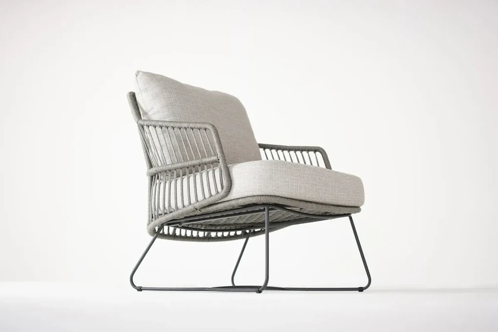 4 Seasons Outdoor Ancora loungestoel antraciet Silver Grey SALE Loungestoel antraciet weerbestendig