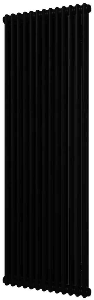 Plieger Florence designradiator verticaal 1800x600mm 1677W zwart grafiet (black graphite)