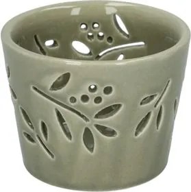 Waxinelichthouder, porselein, lichtgroen, Ø7 x 5,5 cm