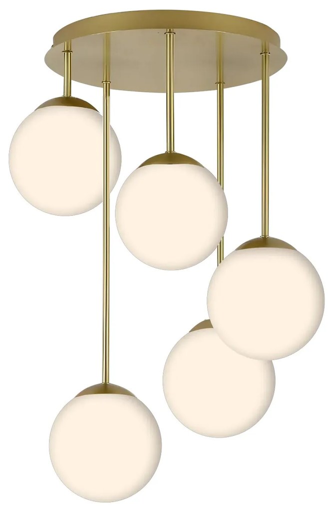 Hanglamp APP1818-5CPR GOLD