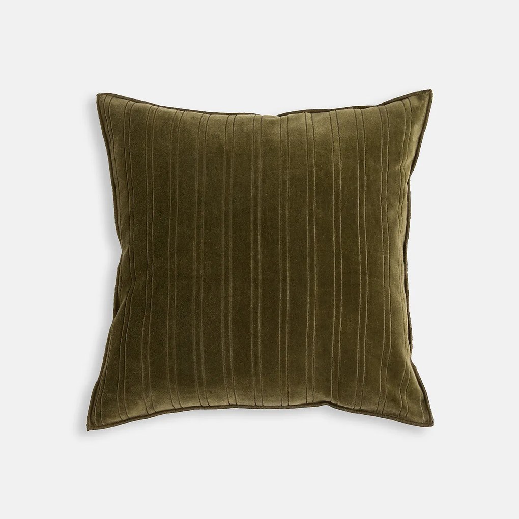 Kussenhoes 45 x 45 cm, fluweel met inkepingen, MILO