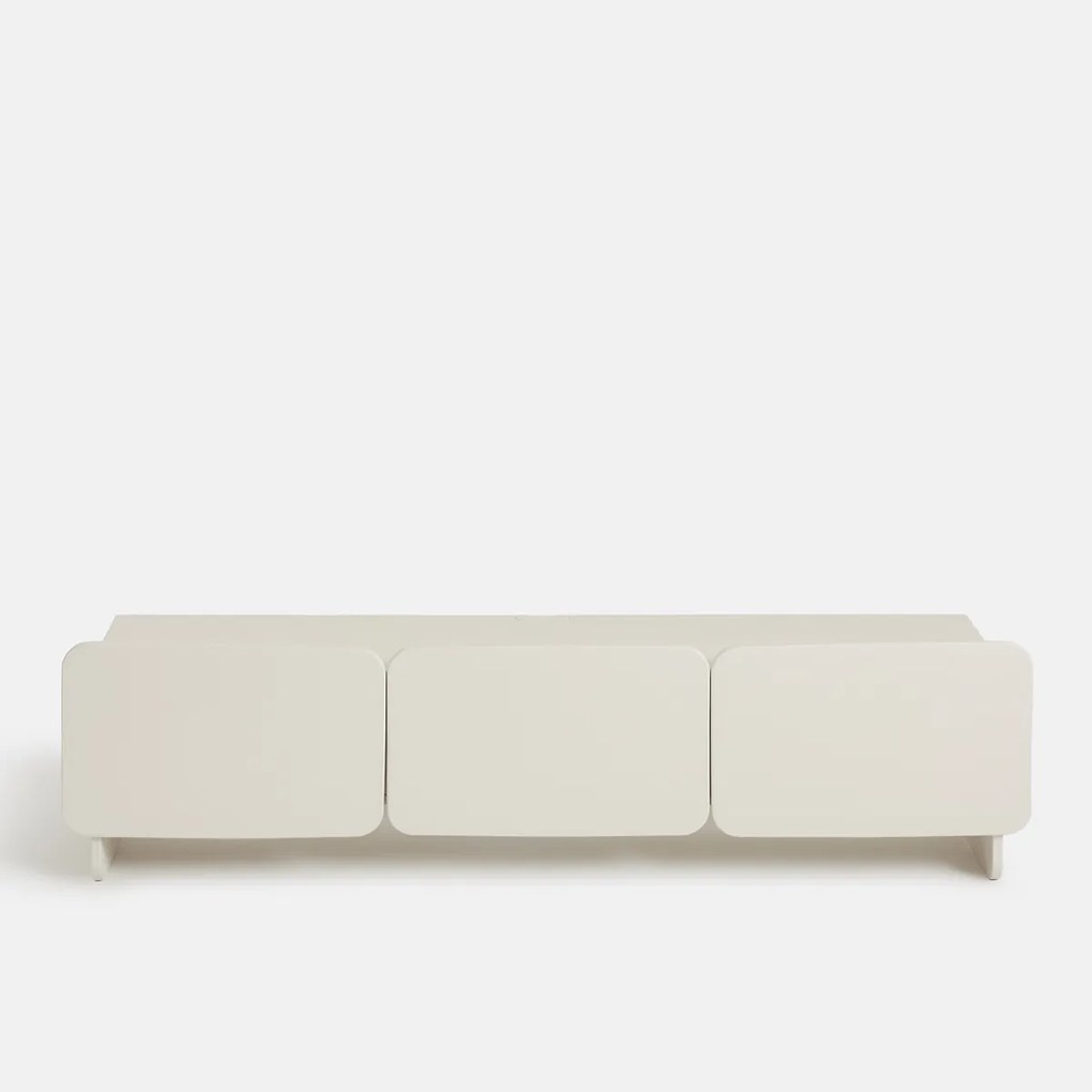 Gelakt hifi tv-meubel, 3 deuren, breedte 170 cm, CESCO