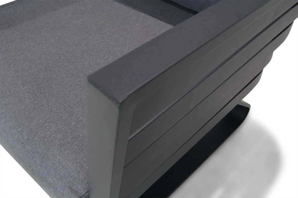 Tuinstoel Aluminium Grijs-antraciet Santika Sovita  - Quick Dry Foam