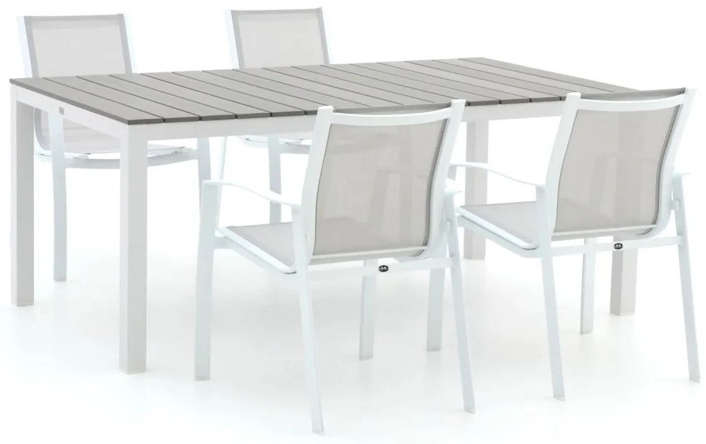 R&S Design Altea/Fidenza 183cm dining tuinset 5-delig stapelbaar