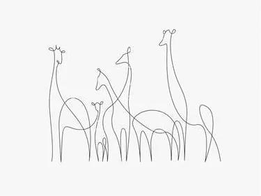 Giraffes Wandsysteem 120 x 160 cm