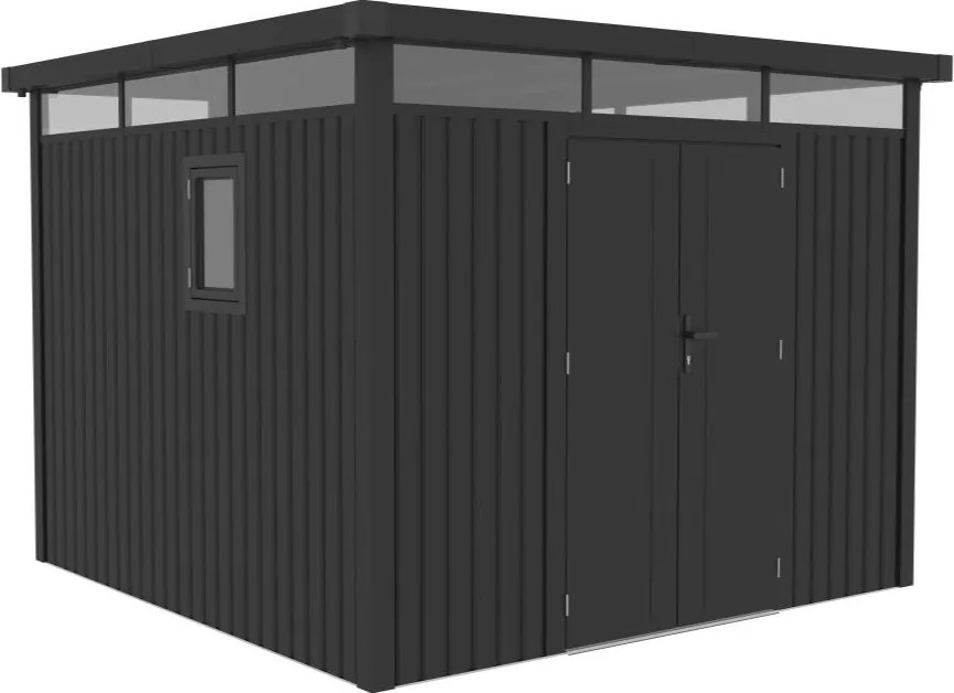 Falun metalen gereedschapsschuur 2,9 x 2,9 m CoverTech antraciet