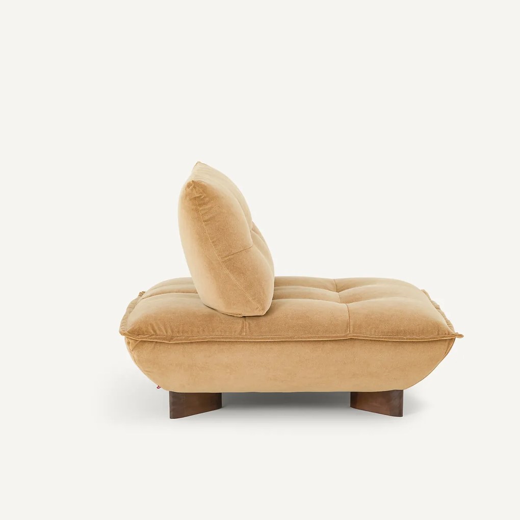 Modulaire fauteuil in linnen fluweel, KAORI