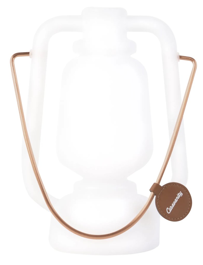 Buitenlamp LED Tafellamp wit flame effect 22 cm - Storm Mini Modern, Design IP44 Buitenverlichting rond