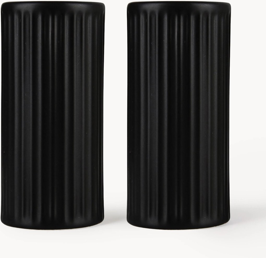 Zout- en peperstrooier Groove met groefstructuur, 2-delig