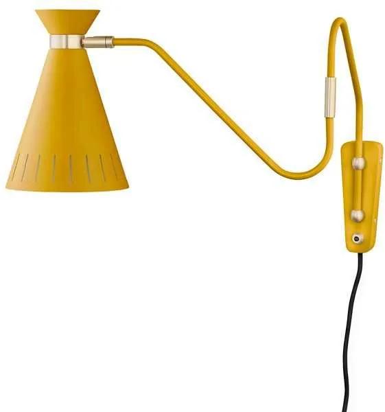 Warm Nordic Cone wandlamp honey yellow
