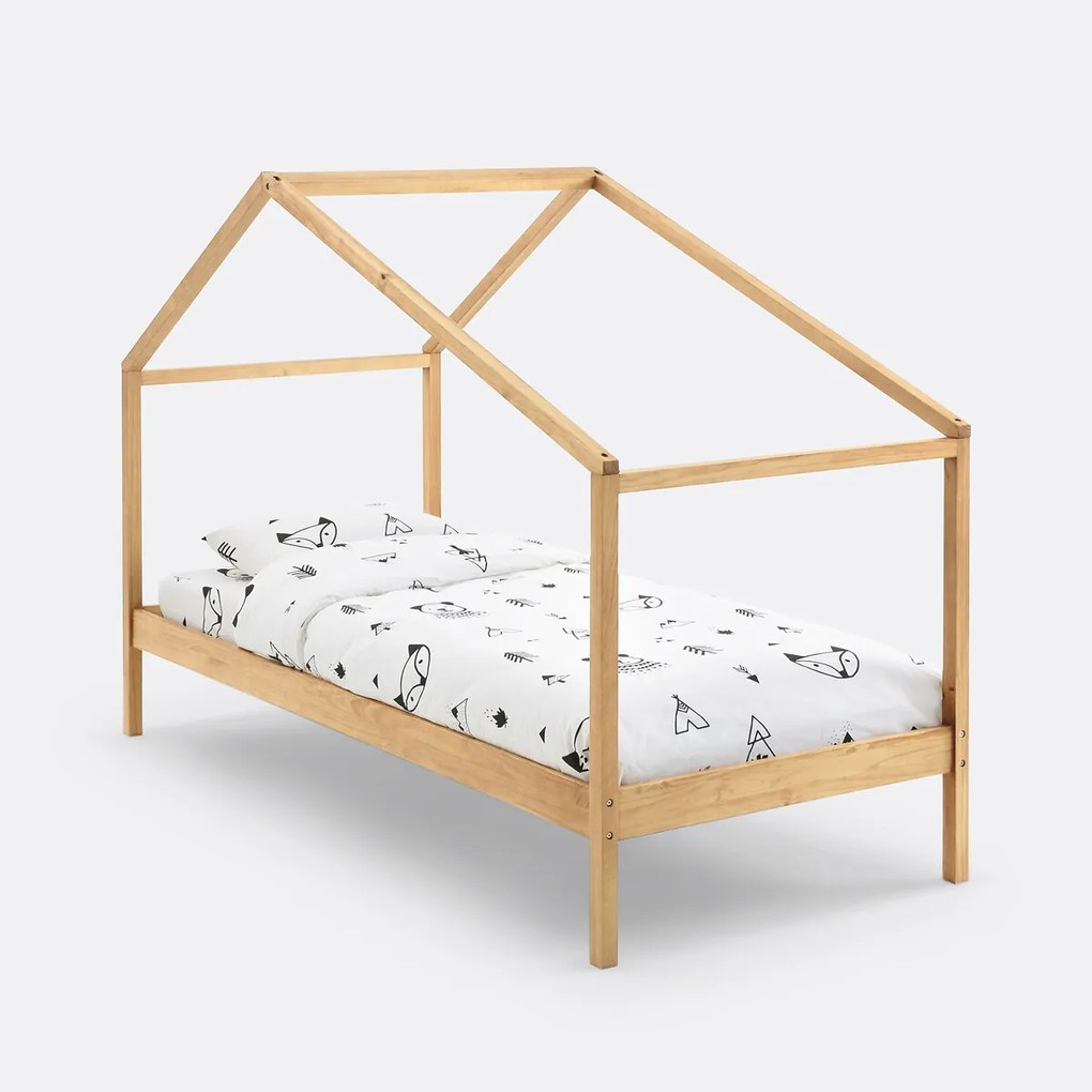 Caban bed in massief dennenhout met lattenbodem Spidou