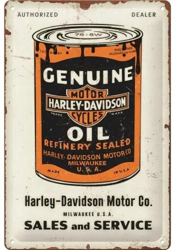 Metalen bord Harley Davidson - Genuine Oil Can