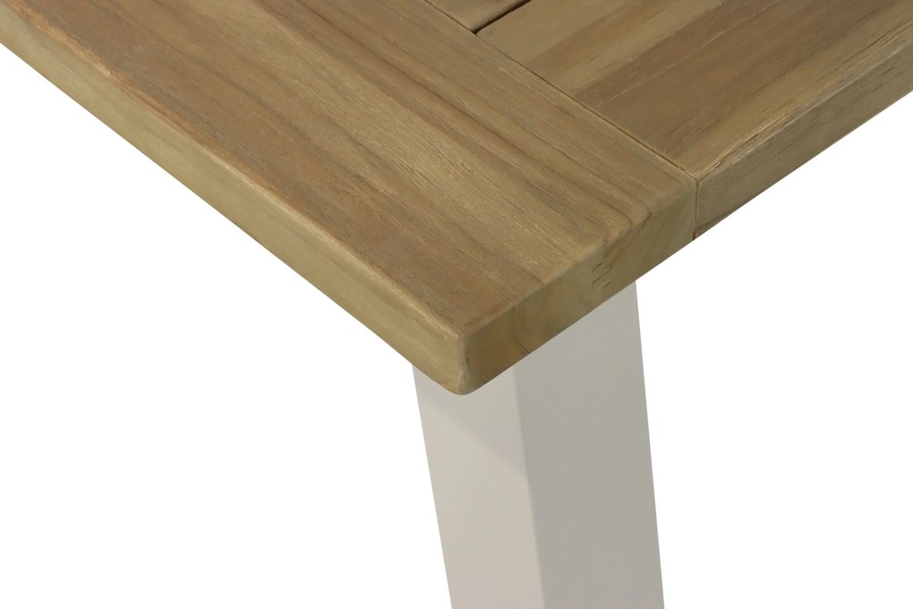 Dining Tuintafel  180 x 100 cm Aluminium/teak Taupe Glasgow