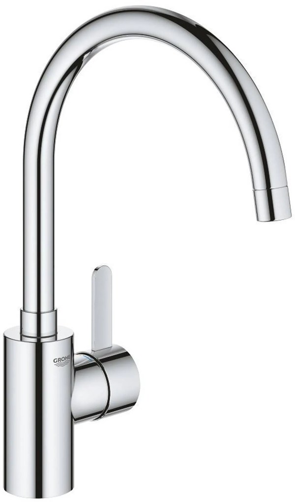 Grohe Eurosmart Cosmopolitan keukenmengkraan hoge uitloop lage druk chroom