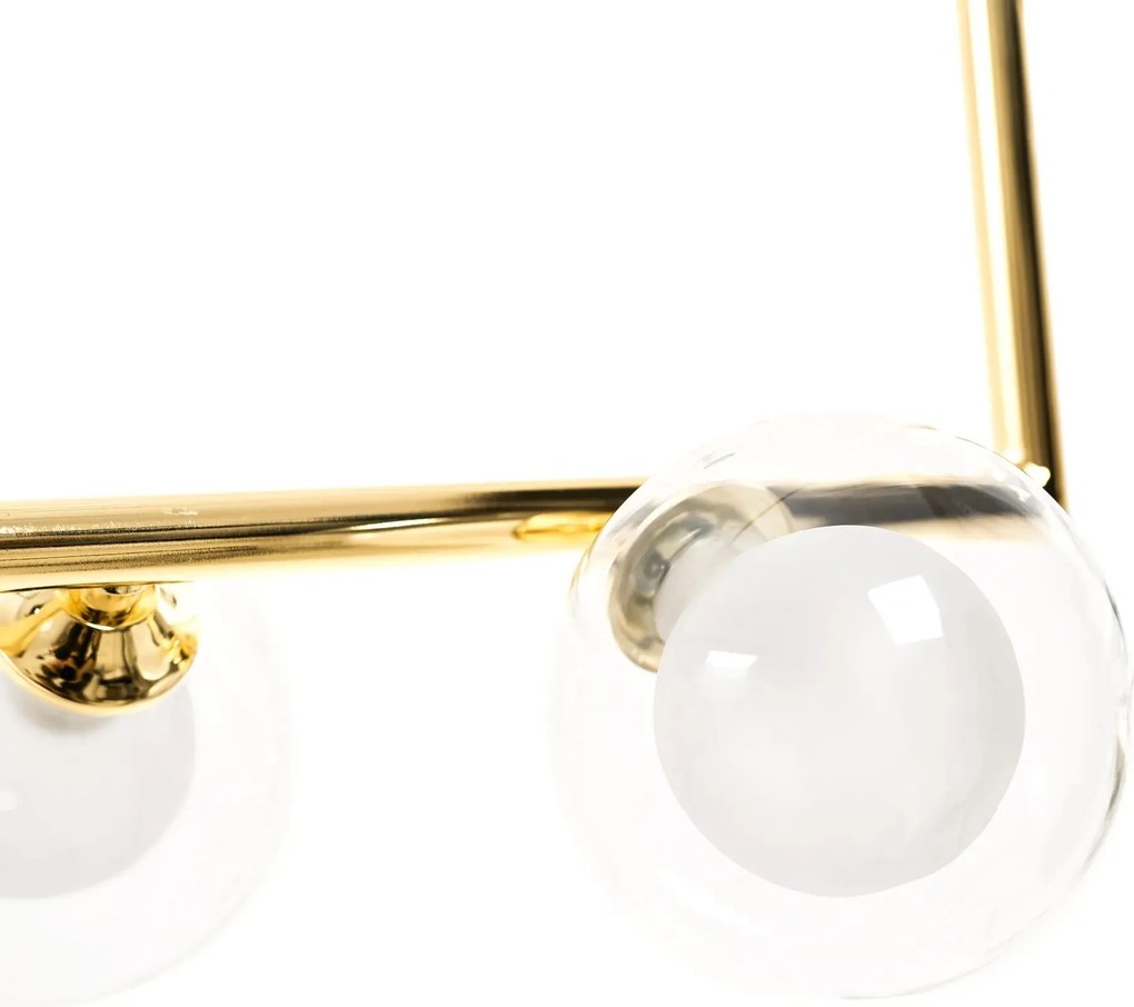Hanglamp Goud Glazen Bollen APP690-6CP