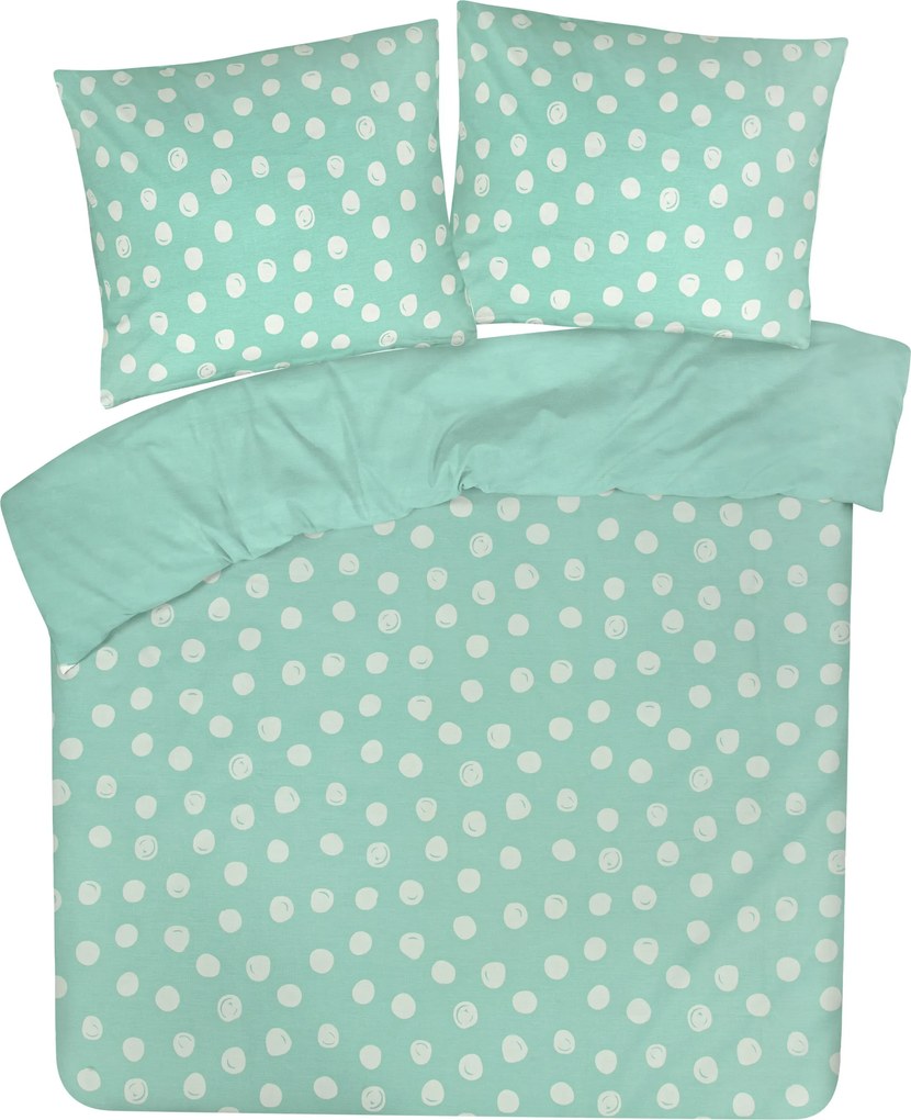 Dekbedovertrek My Design - 100% katoen - 140x200 - stip aqua