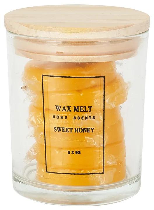 Waxmelts in pot - sweet honey - 6 stuks