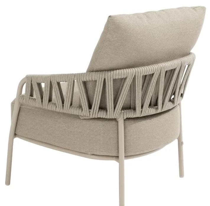 Taste by 4 Seasons Calma loungestoel latte Loungestoel taupe weerbestendig