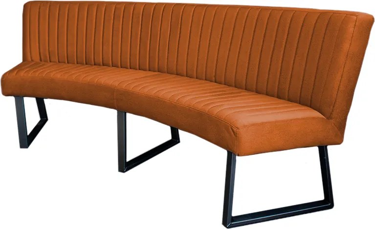 Eetkamerbank - Hengelo - stof Element koper 09 - geschikt voor ovale tafel 200 cm