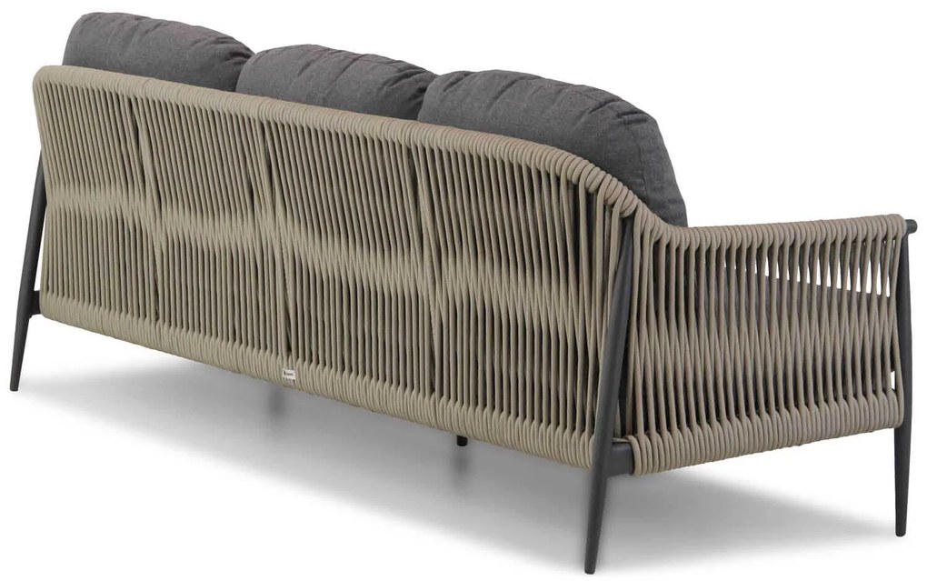 Stoel en Bank Loungeset 5 personen Rope Naturel teak  Coco Lucia/Pacific