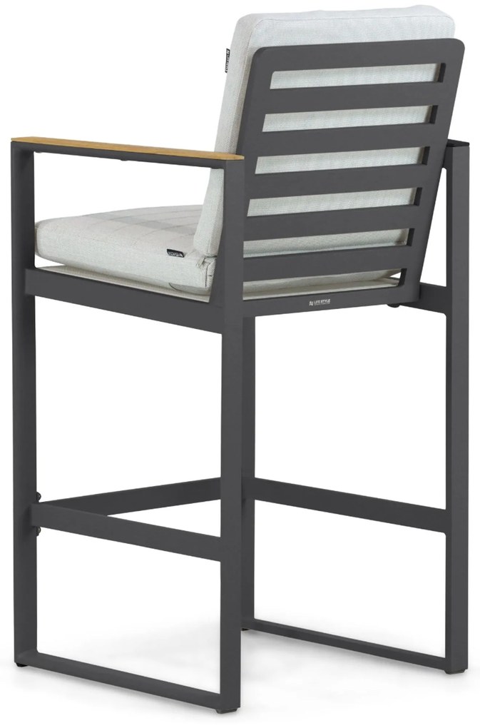 Barstoel Aluminium Grijs-antraciet Lifestyle Garden Furniture Faro