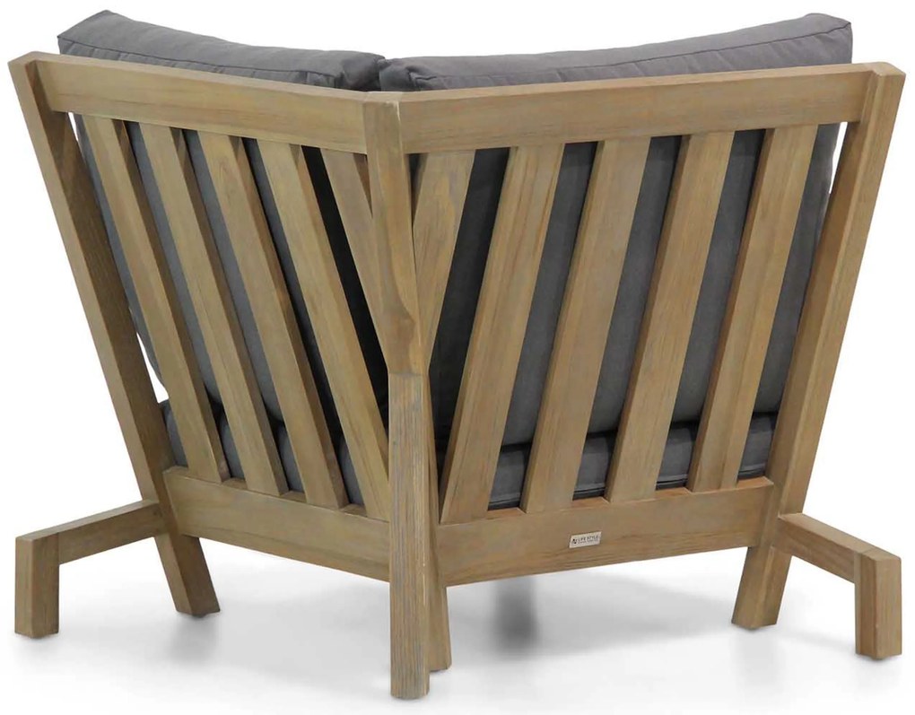 Hoek loungeset 4 personen Teak Grijs Lifestyle Garden Furniture Pure Island