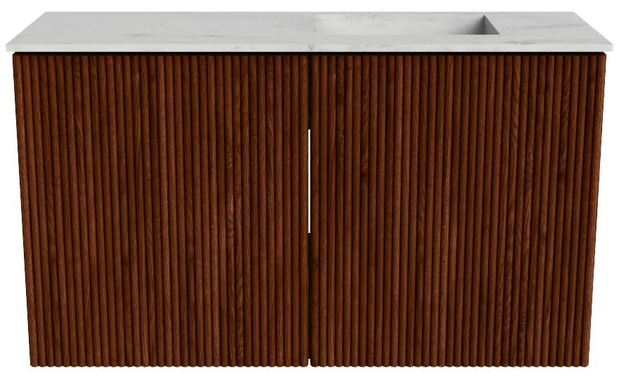Mondiaz Joya DLux 70cm toiletmeubel ruby met wastafel faye rechts zonder kraangat opalo