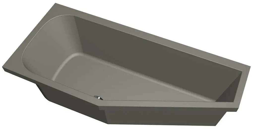 Xenz Lagoon Compact badkuip links 160x75x40cm cement