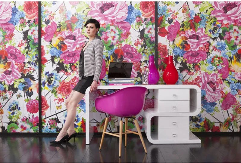 Bureau Retro Design Wit