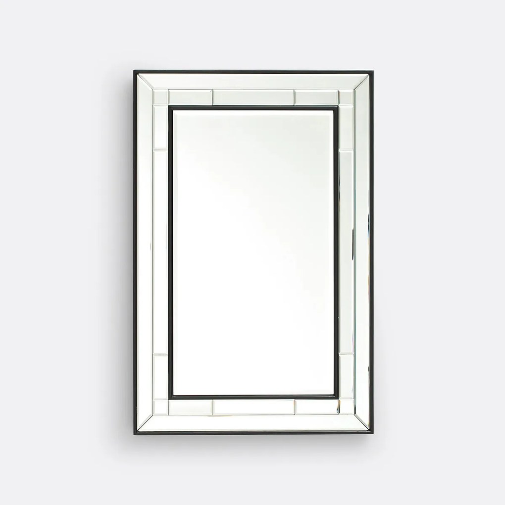 Rechthoekige spiegel, afgeschuinde afwerking, breedte 60 x hoogte 90 cm, Andella