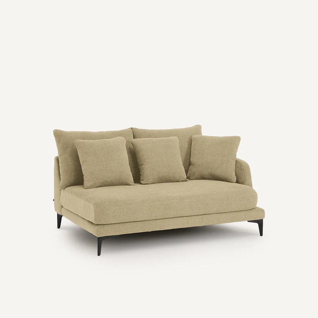 Halve bank van gevlochten polyester, 2-zit, MODERNISTE