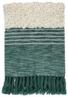 Plaids, deken Groen Malagoon  Tribal green throw