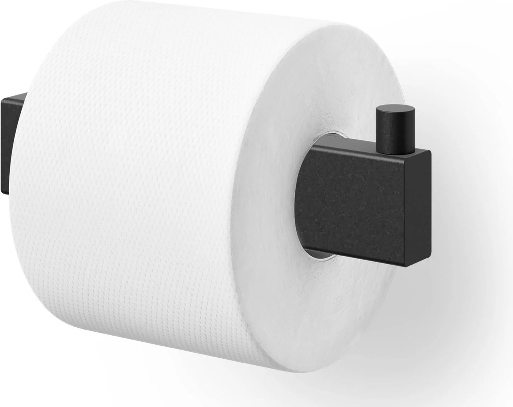 ZACK Linea toiletrolhouder 14,5x8x4,2cm zwart