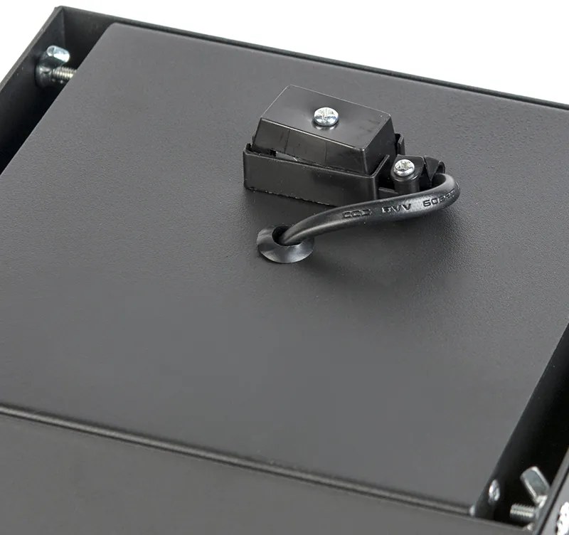 Set van 6 Inbouwspot zwart AR111 draai- en kantelbaar trimless - Oneon