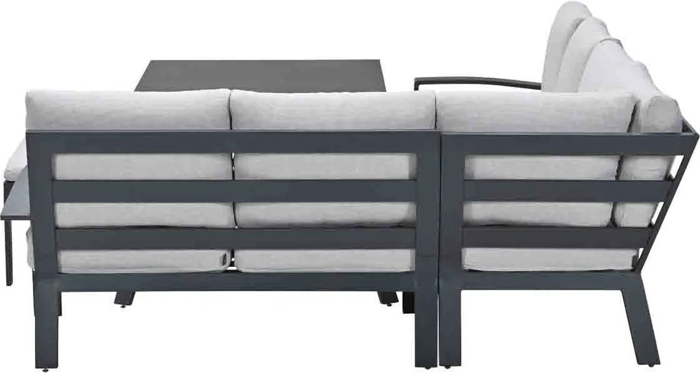 Garden Impressions Camilo lounge dining set 6-delig rechts - donker grijs