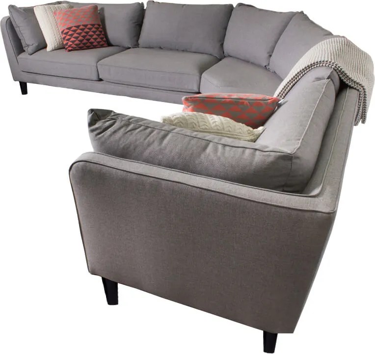 Hoekbank - Samba - links - stof Inari lichtgrijs 91