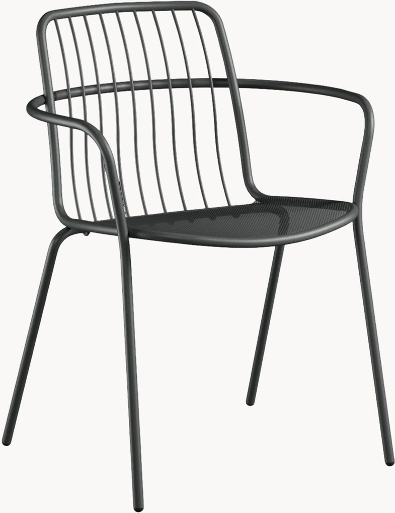 Tuinstoelen Alisea met armleuning, 2-delig