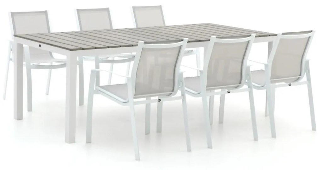 R&S Design Altea/Fidenza 220cm dining tuinset 7-delig stapelbaar