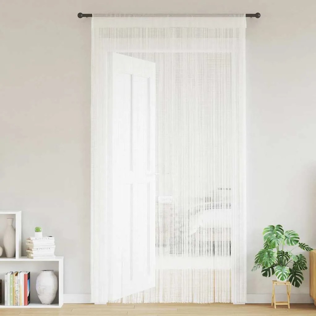 vidaXL Draadgordijnen 2 st 100x250 cm wit