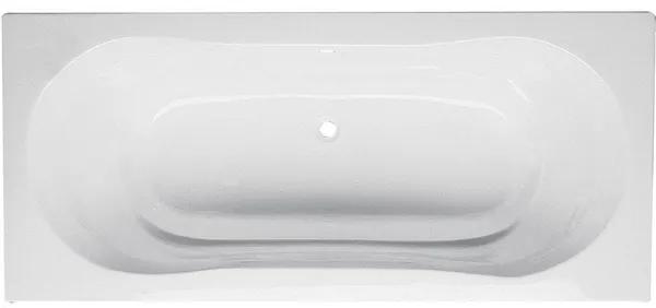 Nemo Go Jersey duobad wit acryl 4 mm 1800 x 800 x 410 mm met ergonomische schuine rugzijde met versterkte bodemplaat inclusief potenstel 119054