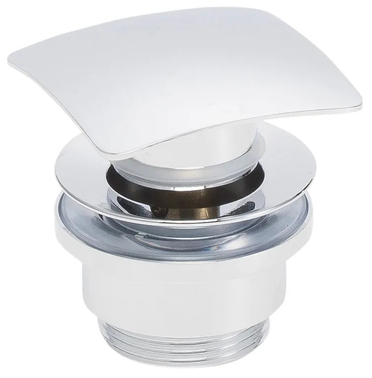 Mueller Cube wastafelmengkraan + klikwaste PVD-coating chroom