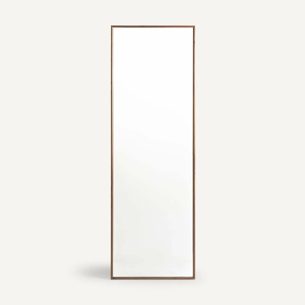 Spiegel op massief notenhouten structuur H178, Zindlo