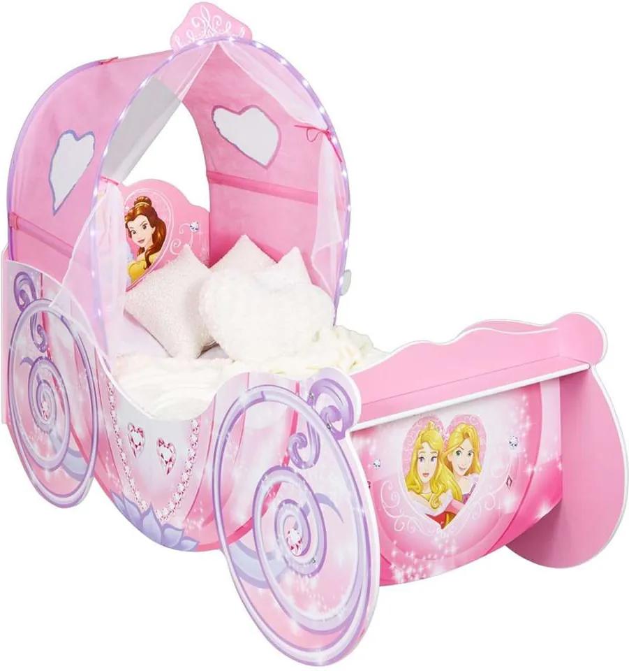Bed Disney Princess met licht - roze - 160x87x136 cm - Leen Bakker