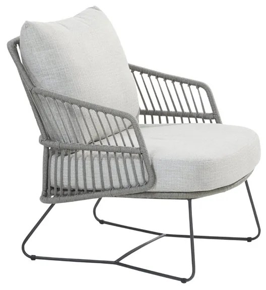 4 Seasons Outdoor Ancora loungestoel antraciet Silver Grey  Loungestoel    antraciet weerbestendig