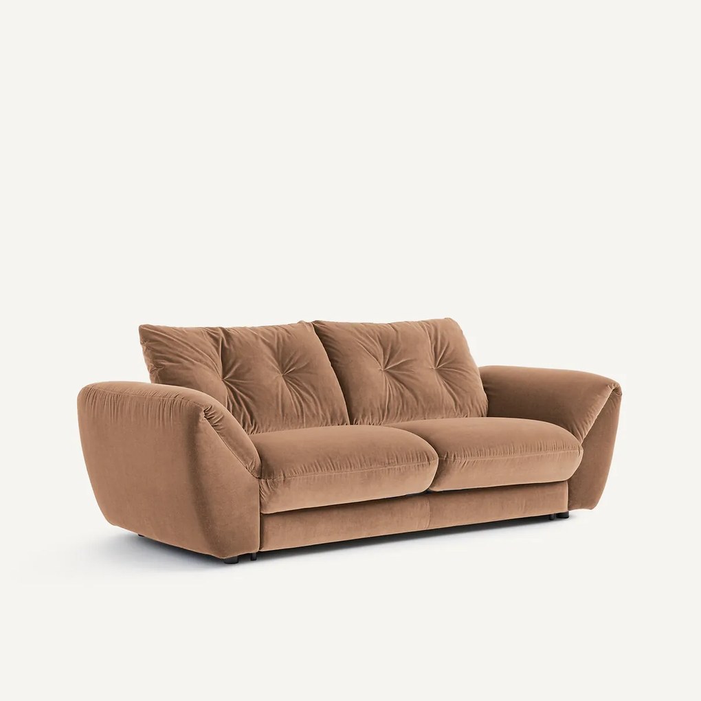 Omvormbare 3-zitsbank van fluweel Edgar